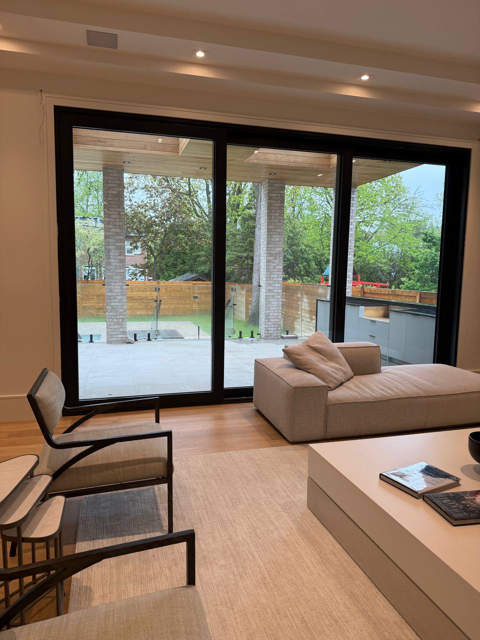 Lounge with patio sightline